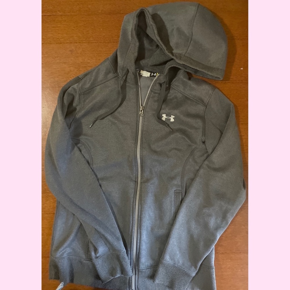 Womens Extra small Under Armour Grey Zip  Hoodie